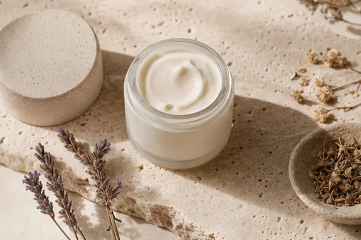 Hochwertige Beauty-Inszenierung zu Auswahlkriterien für Body Butter für empfindliche Haut