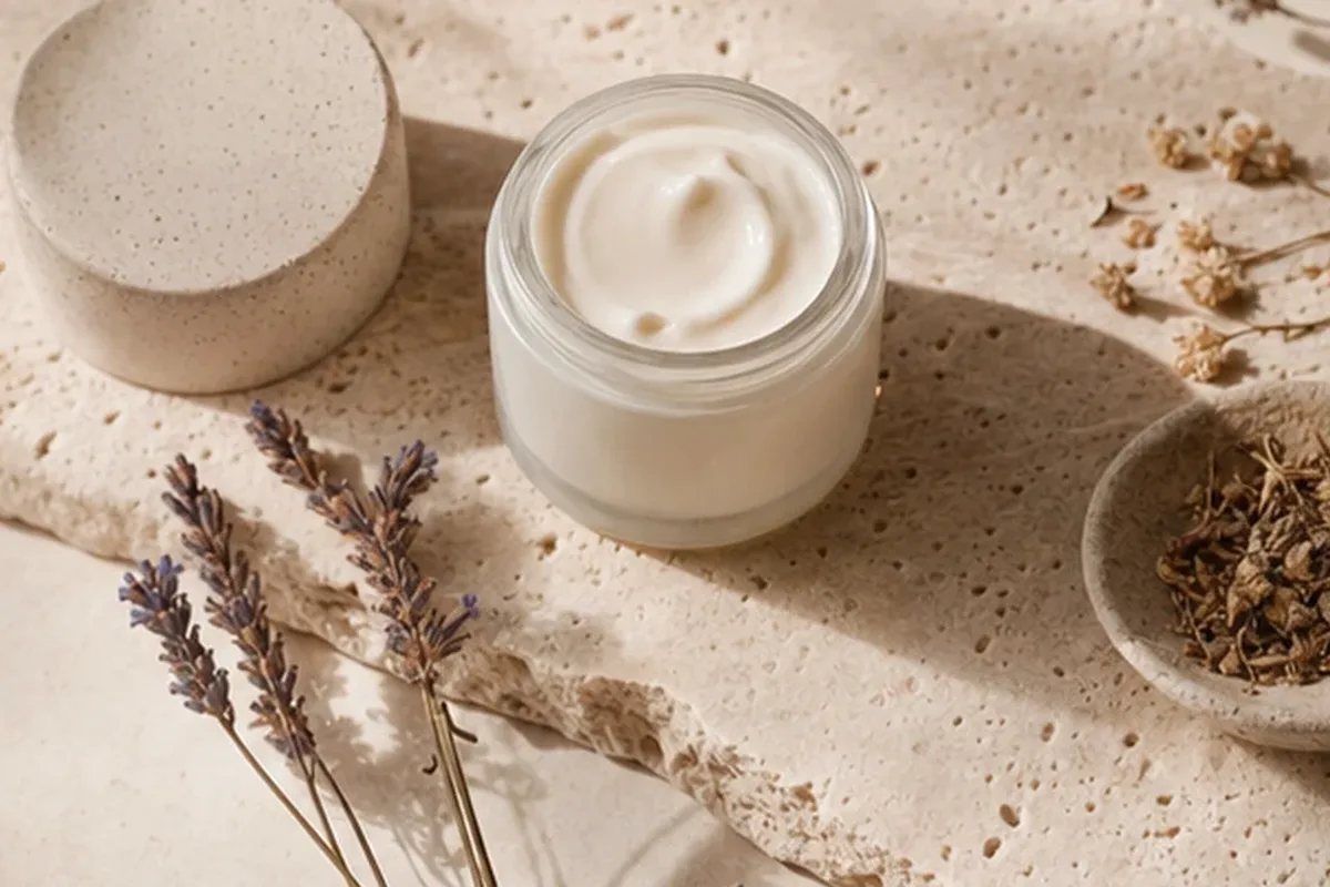 Hochwertige Beauty-Inszenierung zu Auswahlkriterien für Duschöl für raue Haut