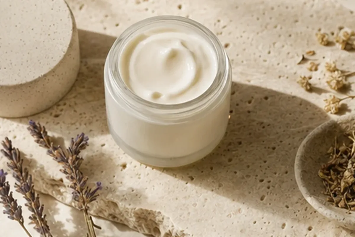 Hochwertige Beauty-Inszenierung zu Auswahlkriterien für Körperlotion für empfindliche Haut