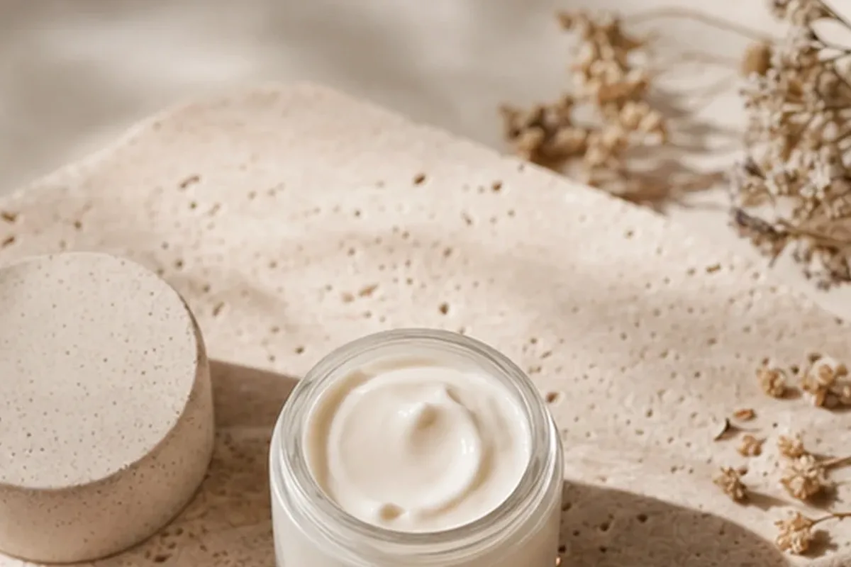 Redaktionelle Detailaufnahme zur Orientierung bei Körperöl bei Keratosis pilaris