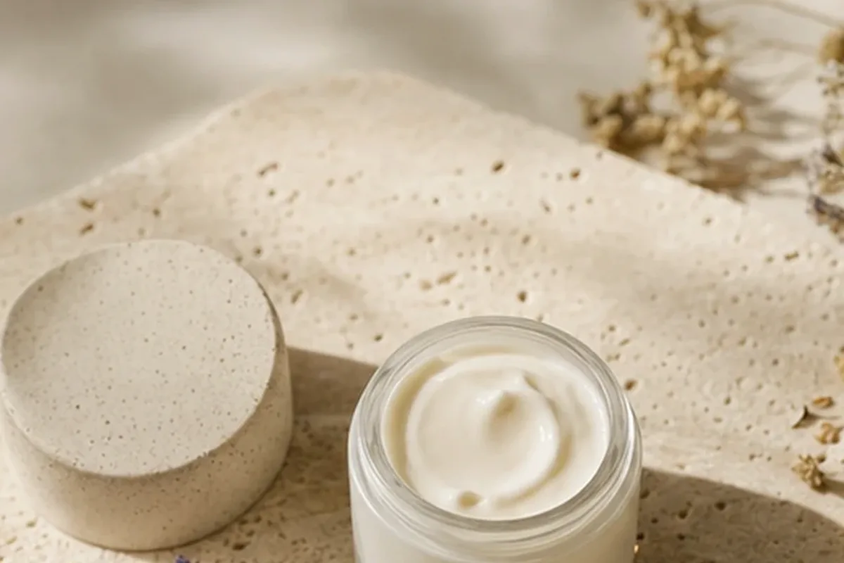 Hochwertige Beauty-Inszenierung zu Auswahlkriterien für Badezusatz für empfindliche Haut