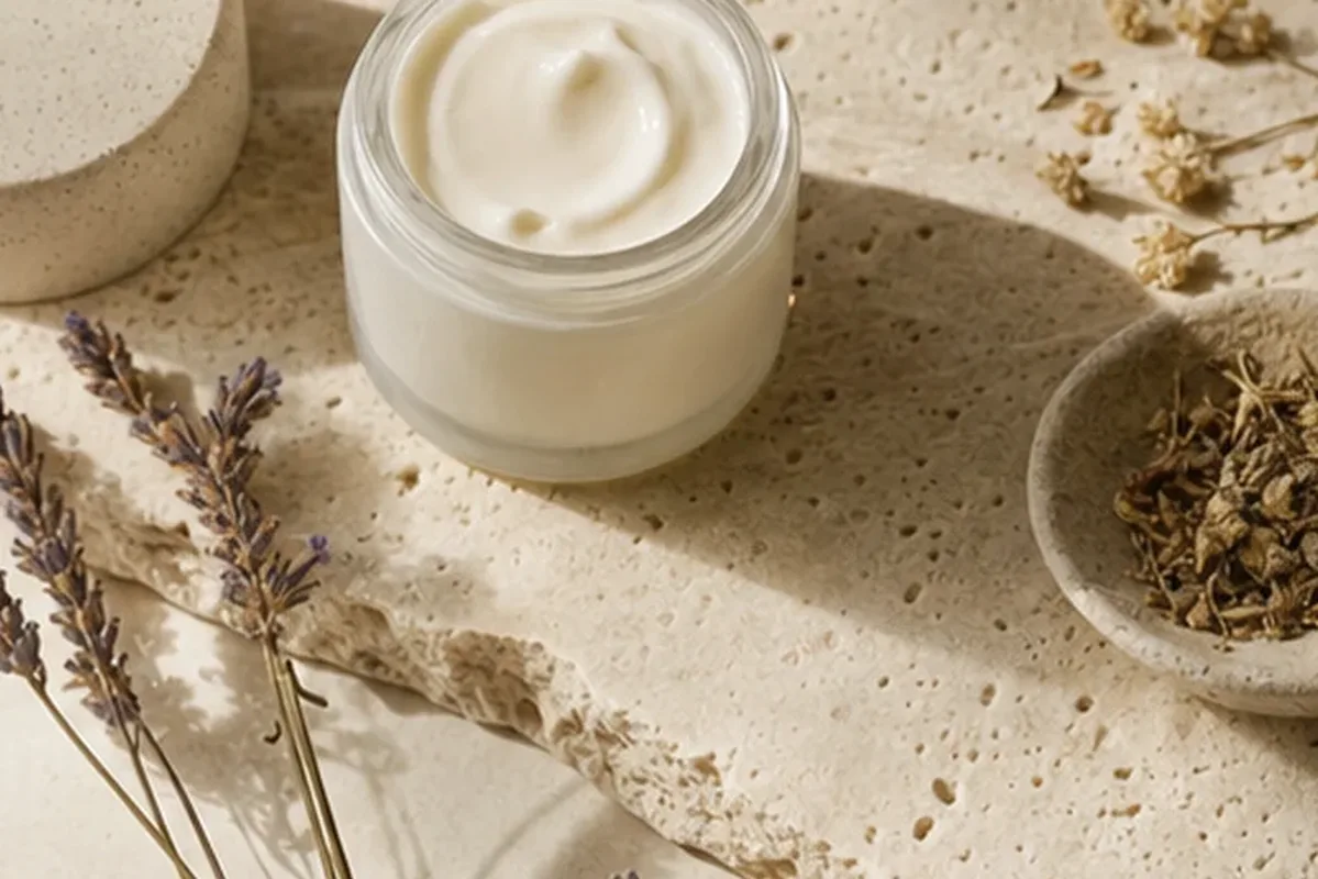 Hochwertige Beauty-Inszenierung zu Auswahlkriterien für Puder für langen Halt
