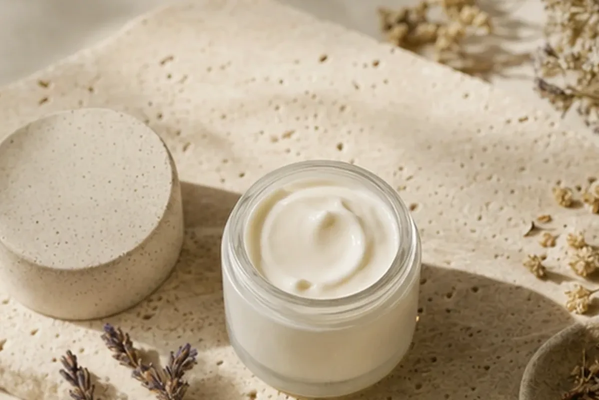 Hochwertige Beauty-Inszenierung zu Auswahlkriterien für Body Butter für empfindliche Haut