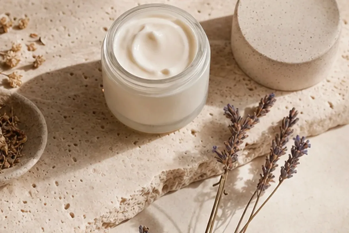 Hochwertige Beauty-Inszenierung zu Auswahlkriterien für Body Butter für empfindliche Haut