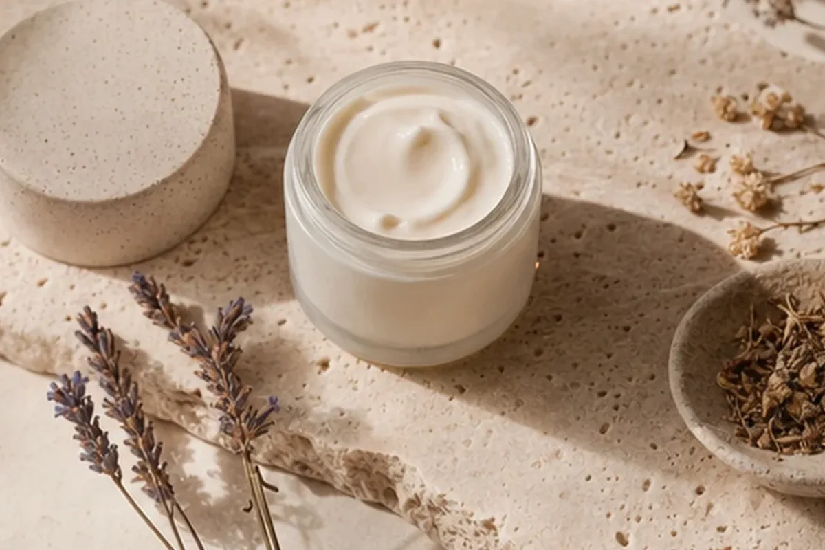 Redaktionelle Detailaufnahme zur Orientierung bei Puder für ölige Haut