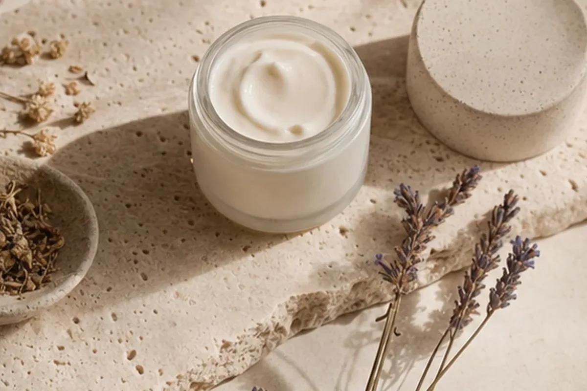 Hochwertige Beauty-Inszenierung zu Auswahlkriterien für Body Butter für raue Haut