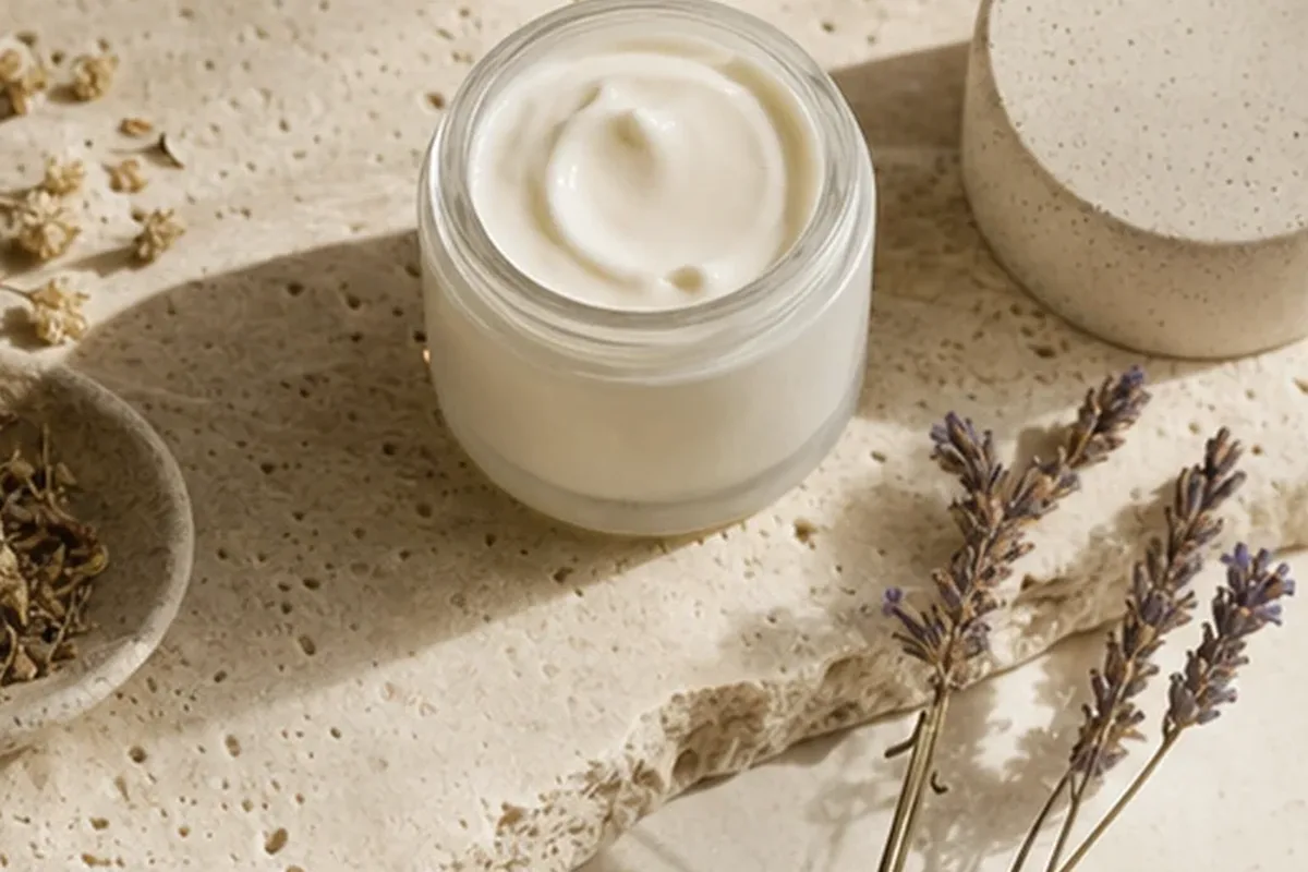 Hochwertige Beauty-Inszenierung zu Auswahlkriterien für Hyaluron-Serum für Mischhaut