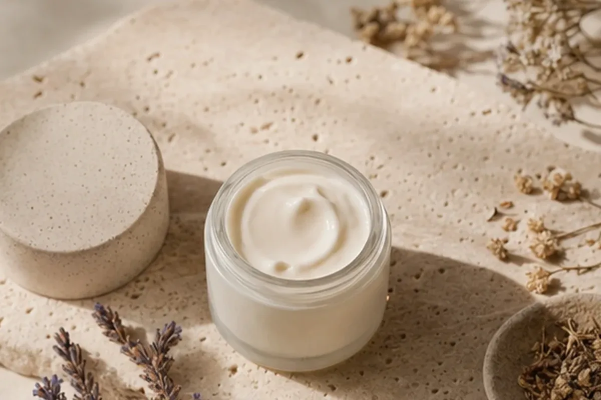 Hochwertige Beauty-Inszenierung zu Auswahlkriterien für Duschöl für trockene Haut