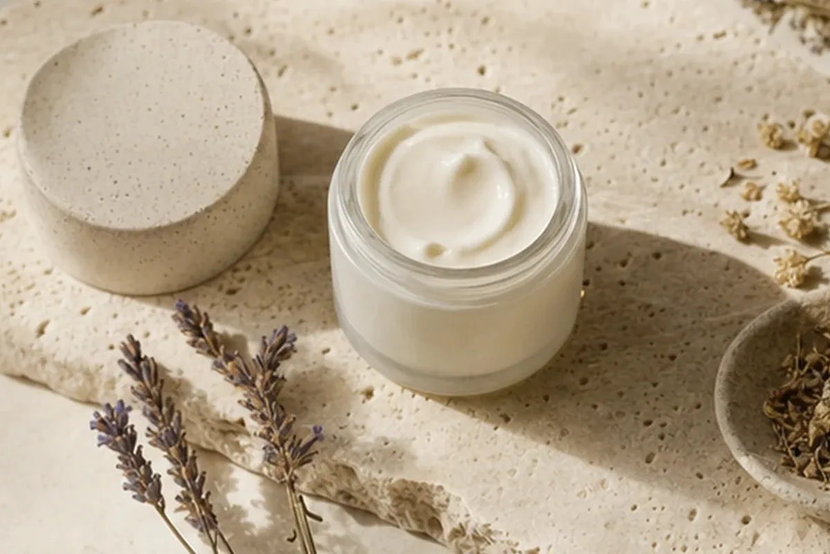Hochwertige Beauty-Inszenierung zu Auswahlkriterien für Feuchtigkeitsserum bei Pigmentflecken