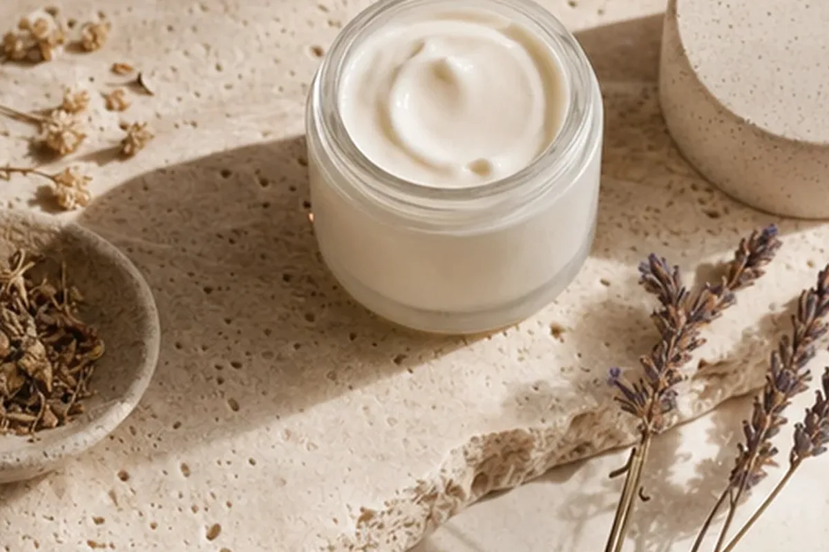 Hochwertige Beauty-Inszenierung zu Auswahlkriterien für Niacinamid-Serum bei Rötungen