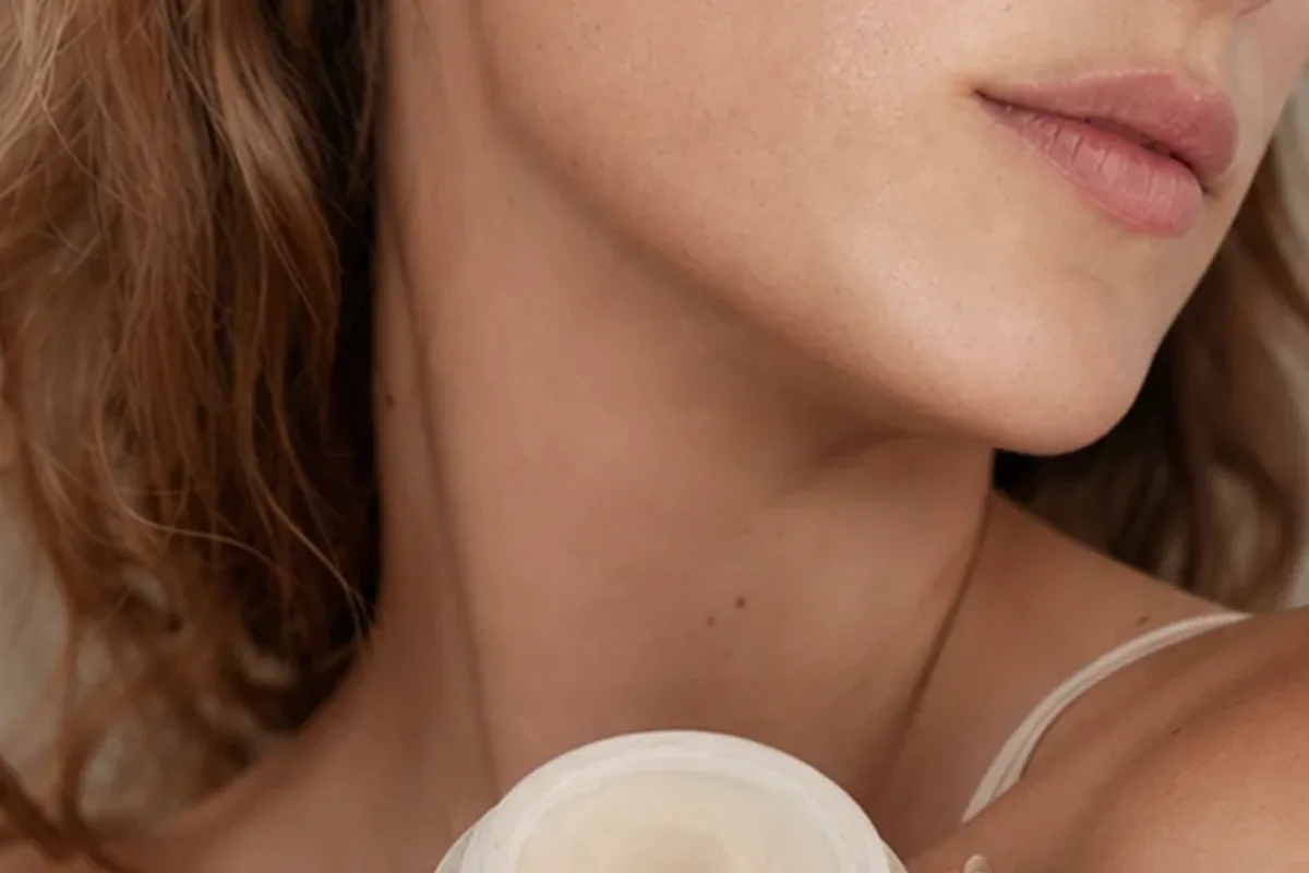 Hochwertige Beauty-Inszenierung zu Auswahlkriterien für Anti-Aging-Routine bei Rötungen