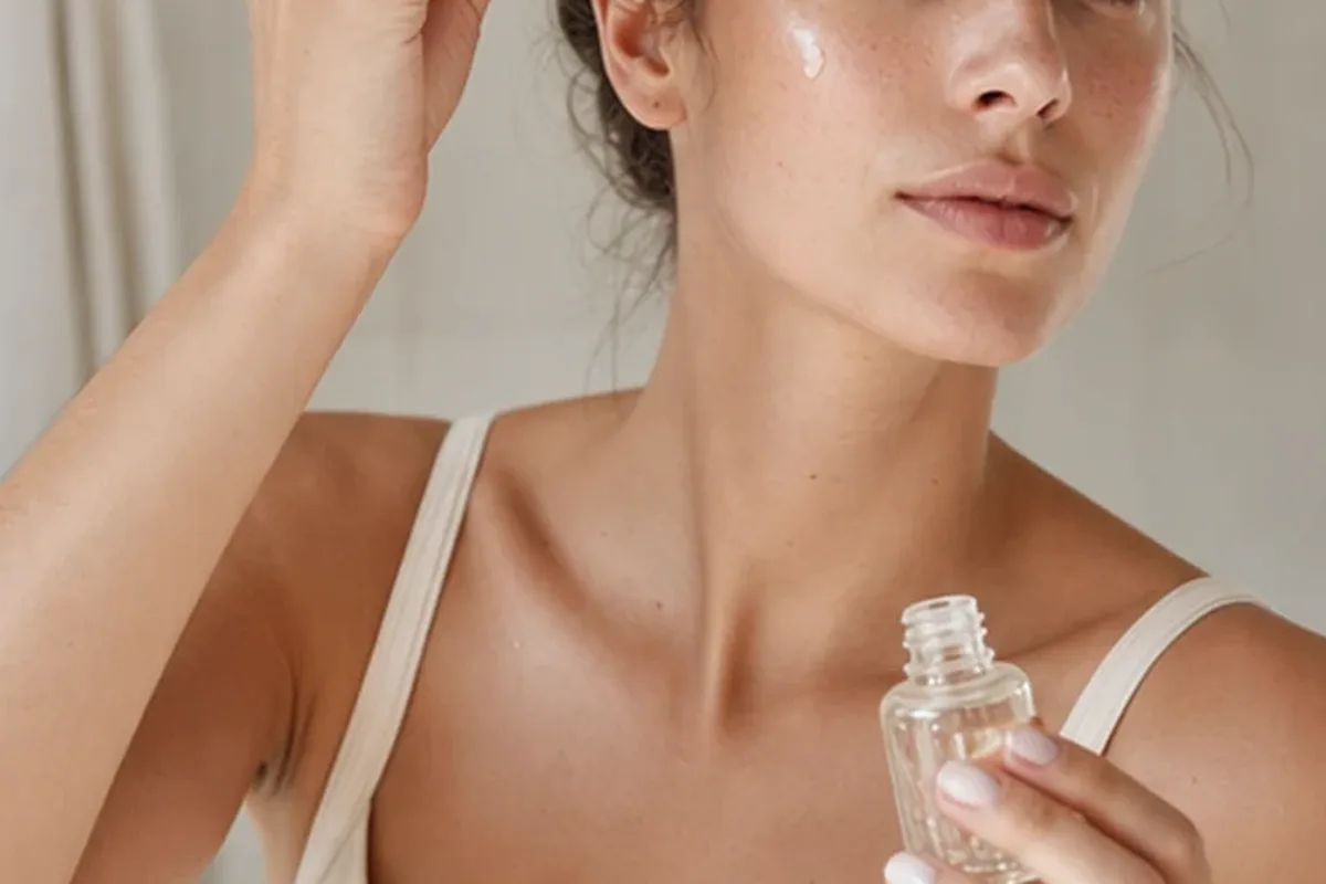 Hochwertige Beauty-Inszenierung zu Auswahlkriterien für Sonnenschutz für Mischhaut