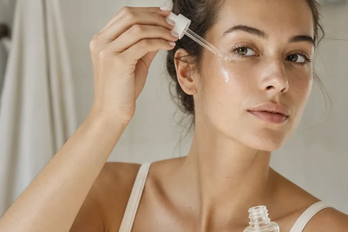 Hochwertige Beauty-Inszenierung zu Auswahlkriterien für Gesichtsmaske bei Pigmentflecken