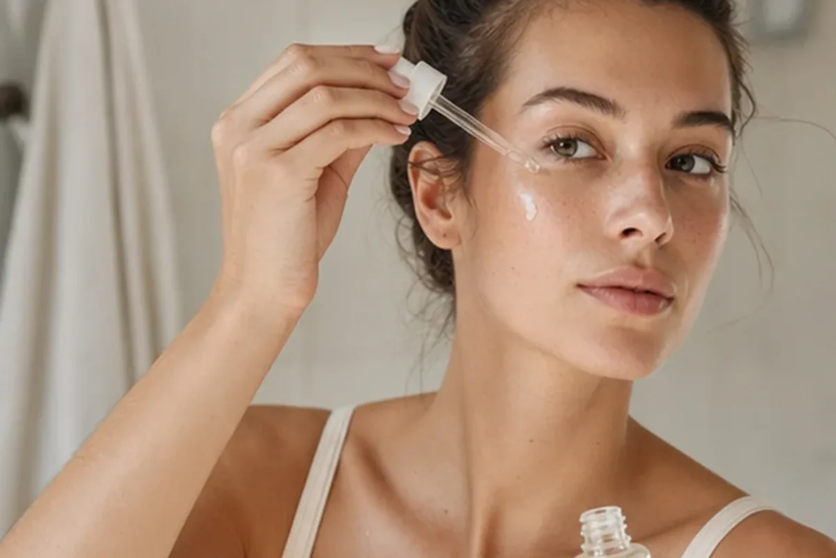 Redaktionelle Detailaufnahme zur Orientierung bei Chemisches Peeling bei Pigmentflecken