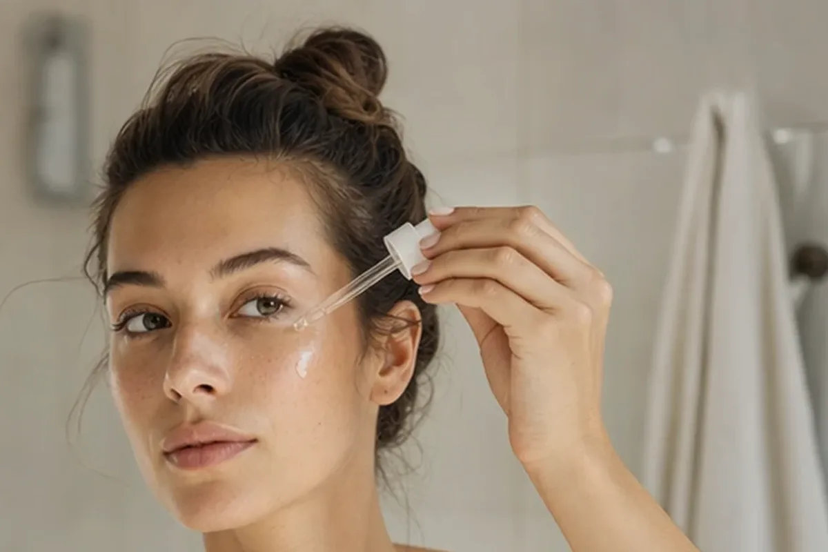 Hochwertige Beauty-Inszenierung zu Auswahlkriterien für Gesichtsreinigung für trockene Haut