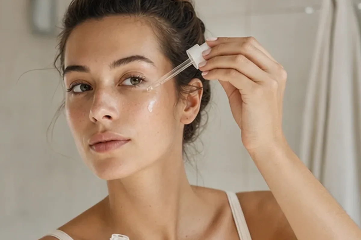 Redaktionelle Detailaufnahme zur Orientierung bei Gesichtsmaske für unreine Haut