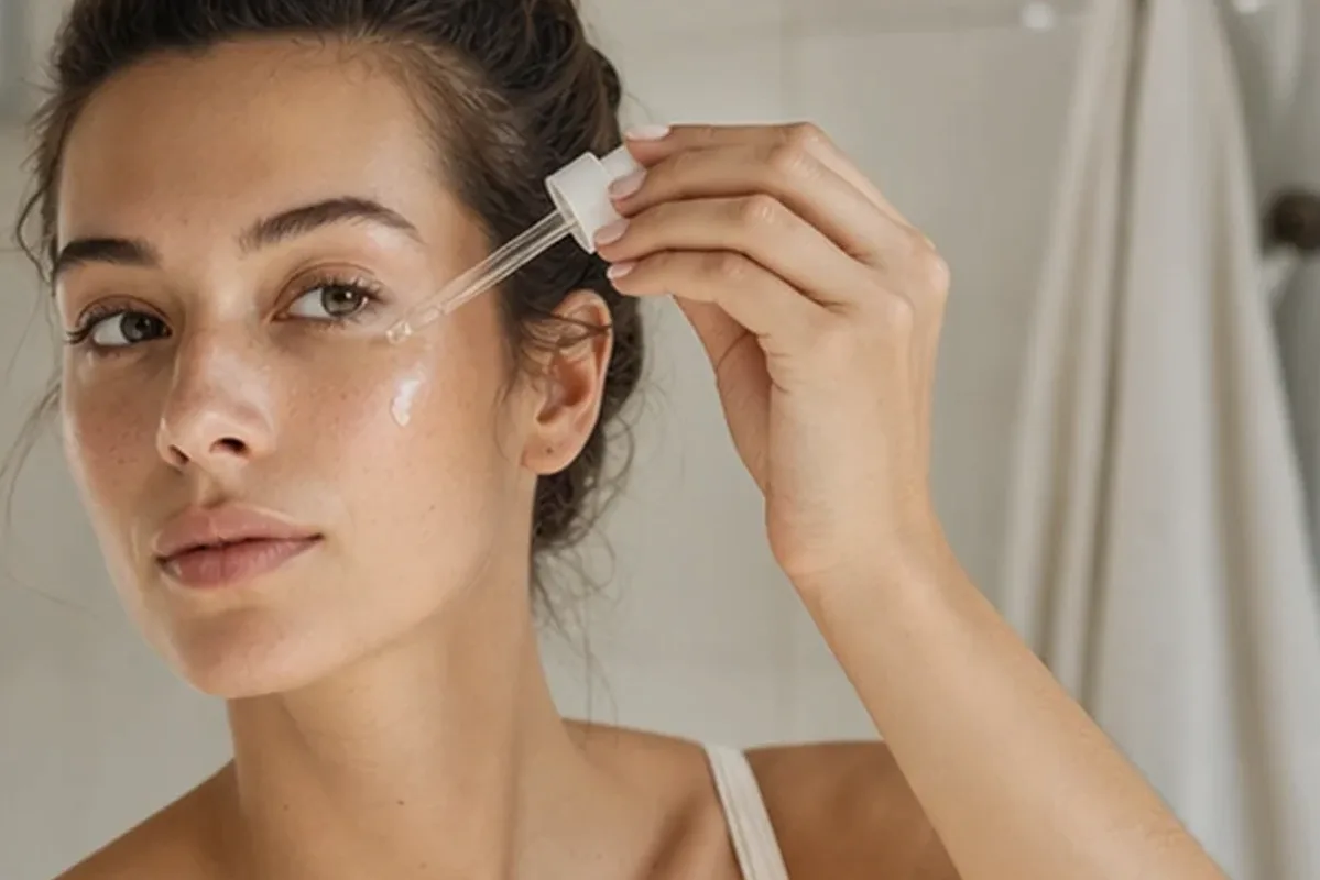 Hochwertige Beauty-Inszenierung zu Auswahlkriterien für Gesichtsmaske für fettige Haut