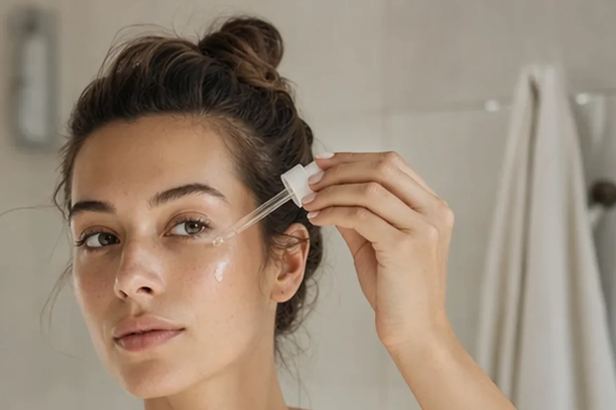 Hochwertige Beauty-Inszenierung zu Auswahlkriterien für Chemisches Peeling bei Pigmentflecken