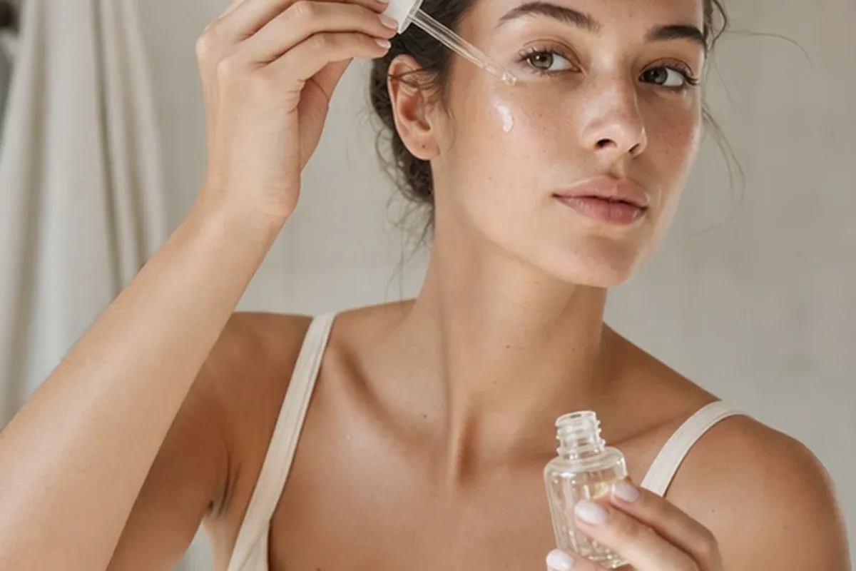 Hochwertige Beauty-Inszenierung zu Auswahlkriterien für Gesichtscreme bei Rötungen