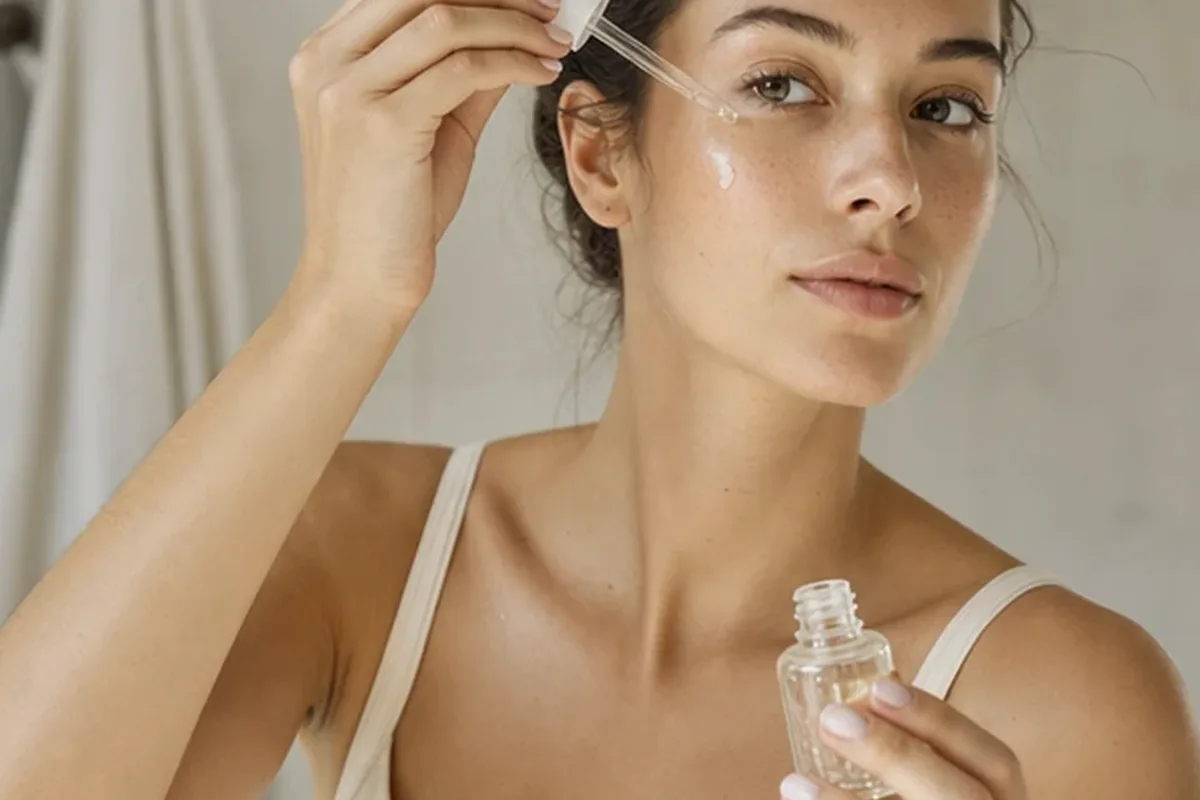 Hochwertige Beauty-Inszenierung zu Auswahlkriterien für Gesichtsreinigung bei Pigmentflecken