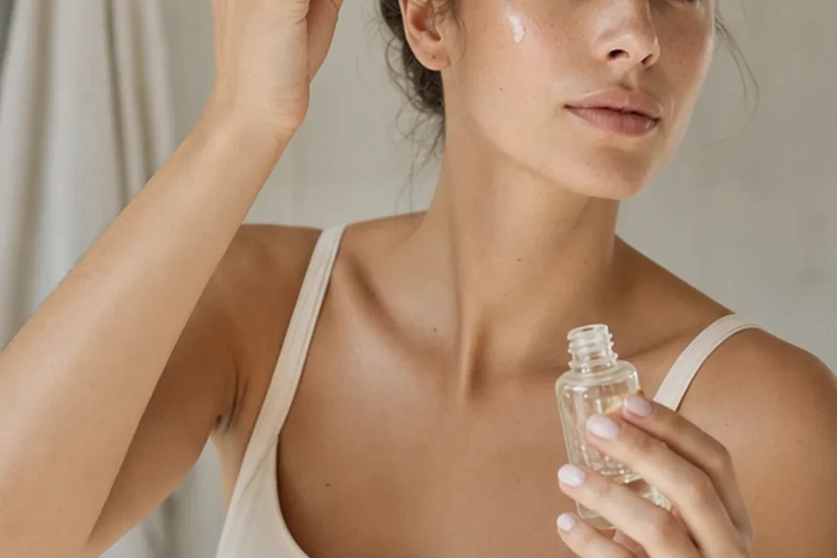 Hochwertige Beauty-Inszenierung zu Auswahlkriterien für Gesichtswasser für trockene Haut