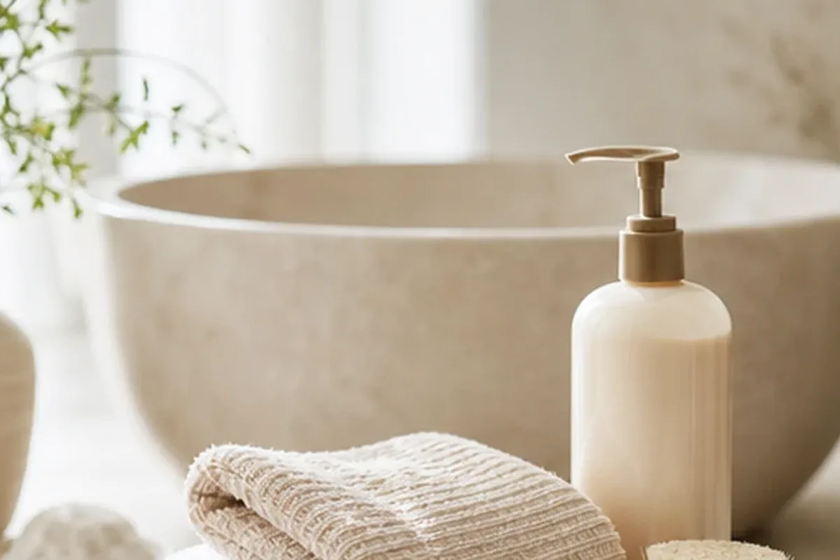 Redaktionelle Detailaufnahme zur Orientierung bei After Shave für fettige Haut