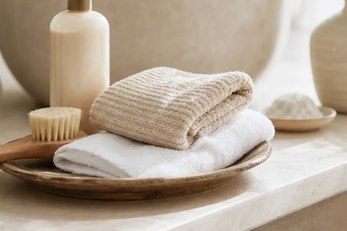 Redaktionelle Detailaufnahme zur Orientierung bei Körperlotion für beanspruchte Hände