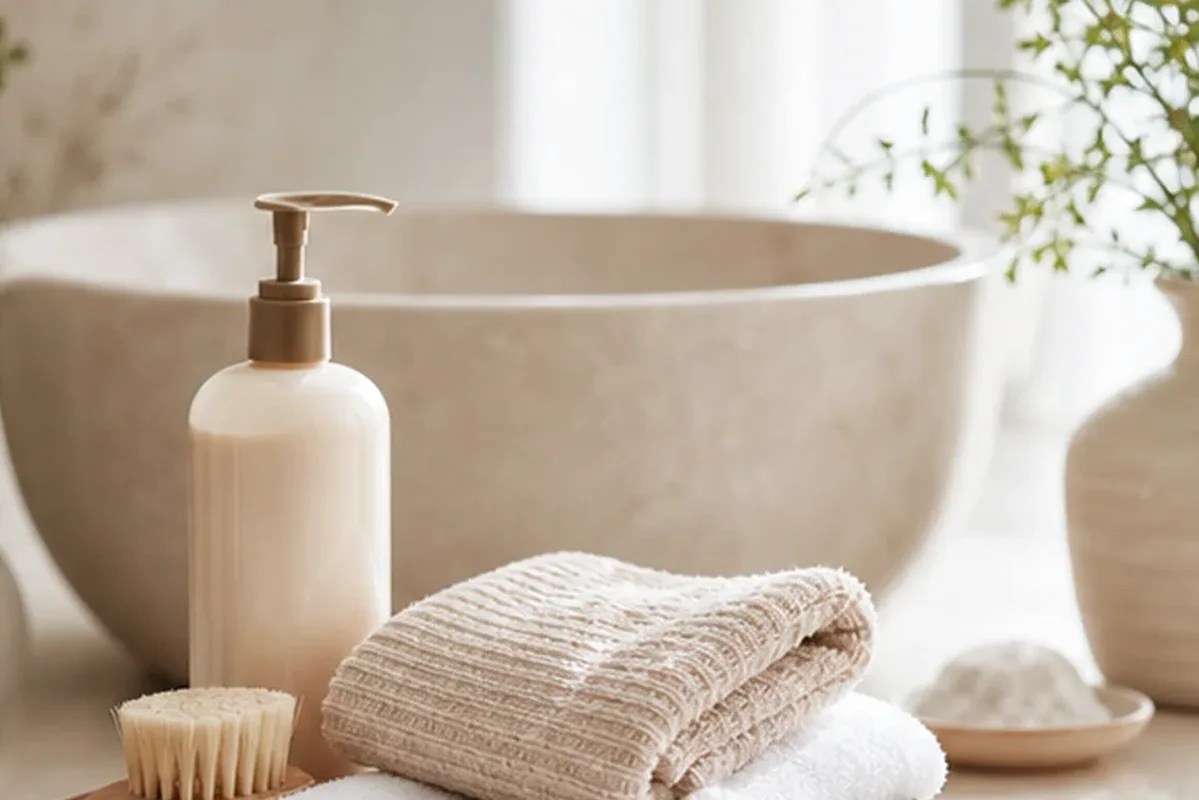 Hochwertige Beauty-Inszenierung zu Auswahlkriterien für Tiefenreinigungsshampoo für trockenes Haar