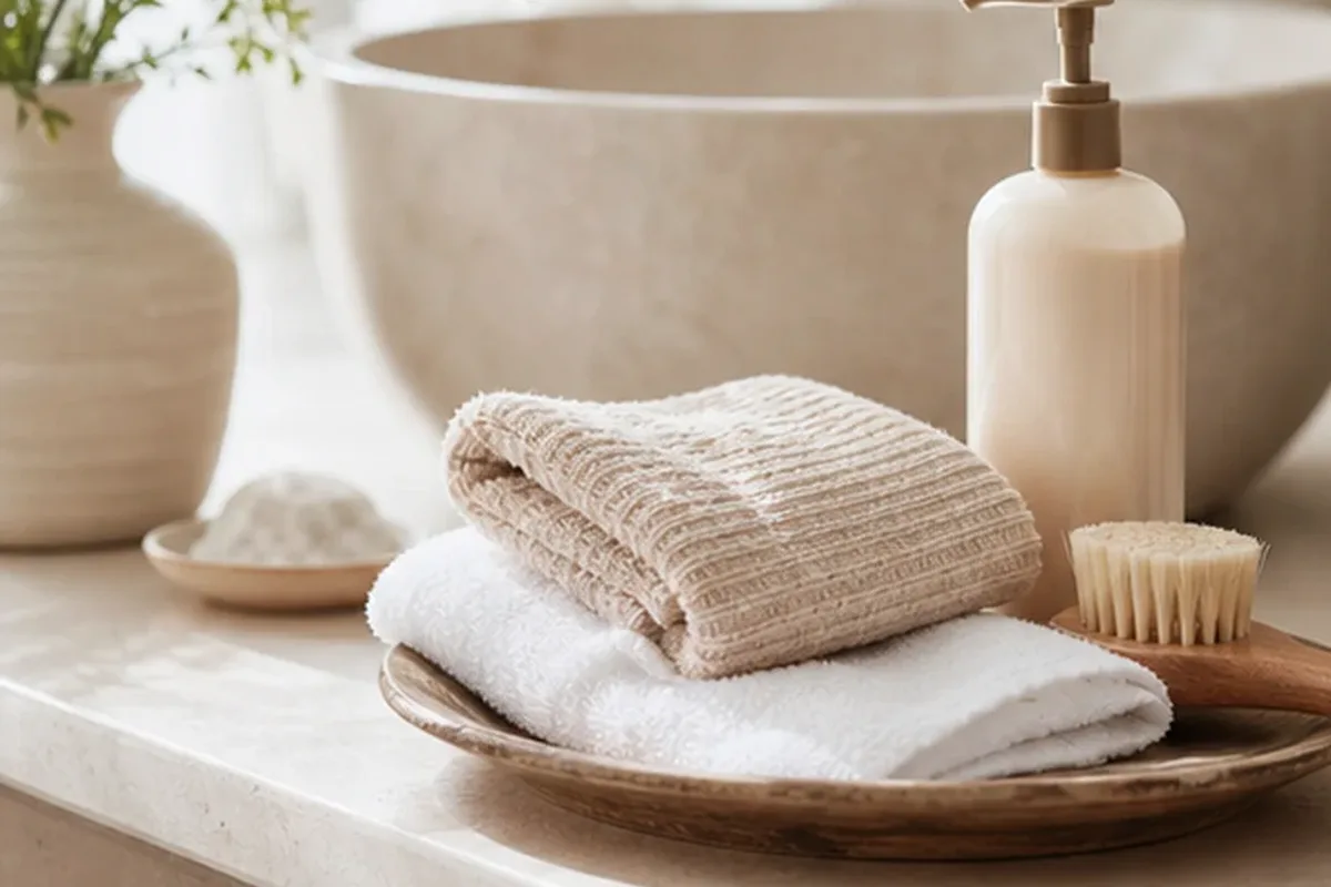 Hochwertige Beauty-Inszenierung zu Auswahlkriterien für Anti-Aging-Routine für fettige Haut