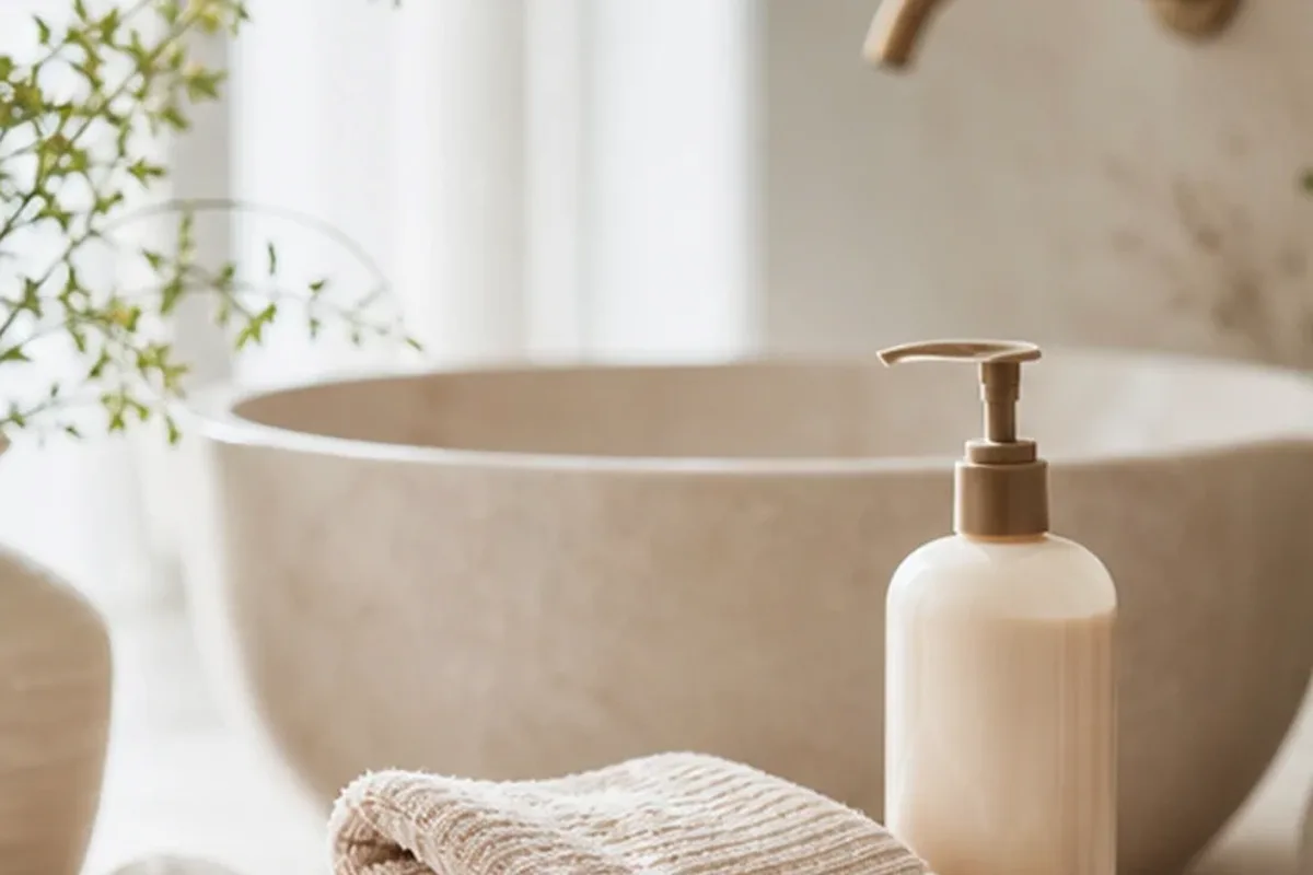 Redaktionelle Detailaufnahme zur Orientierung bei Körperlotion für müde Füße
