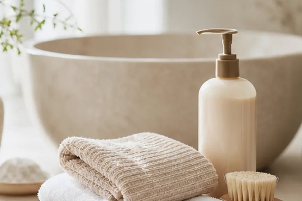 Redaktionelle Detailaufnahme zur Orientierung bei After Shave für trockene Haut