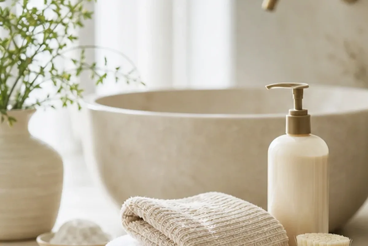 Hochwertige Beauty-Inszenierung zu Auswahlkriterien für Reinigungsöl für unreine Haut