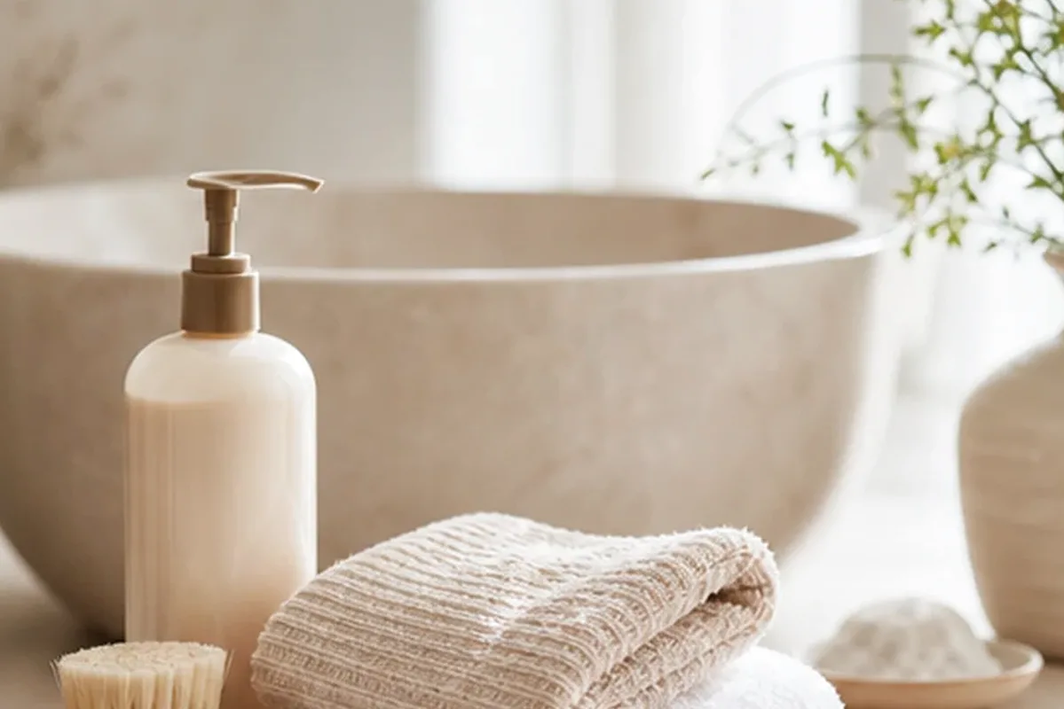 Redaktionelle Detailaufnahme zur Orientierung bei Tiefenreinigungsshampoo für trockenes Haar