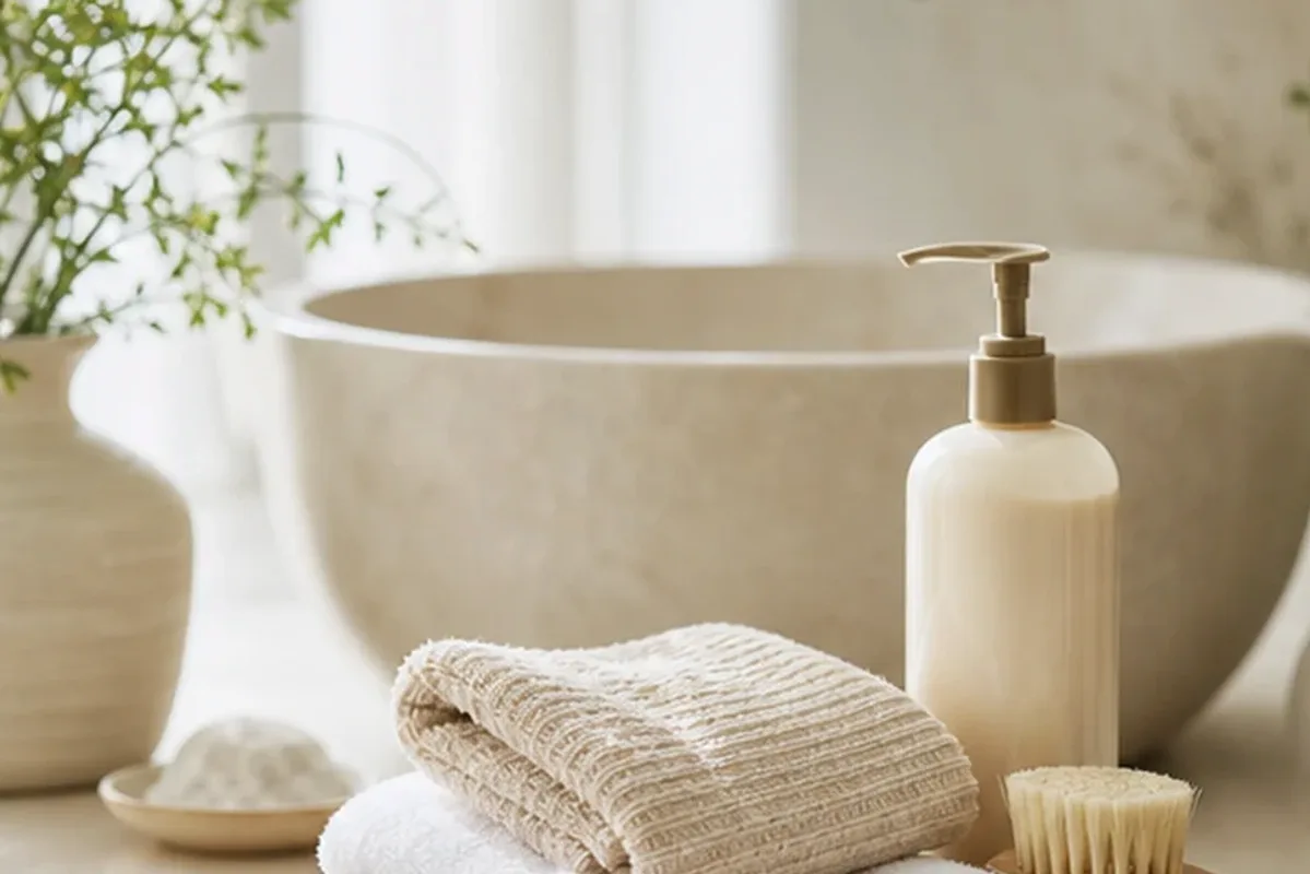 Hochwertige Beauty-Inszenierung zu Auswahlkriterien für Lockencreme für empfindliche Kopfhaut