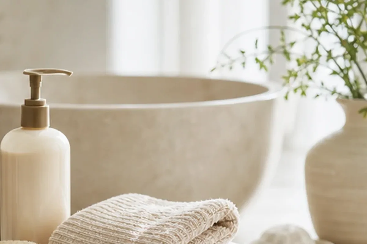 Hochwertige Beauty-Inszenierung zu Auswahlkriterien für Anti-Frizz-Pflege für trockenes Haar