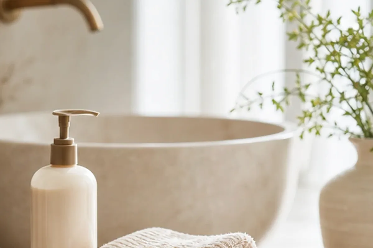 Hochwertige Beauty-Inszenierung zu Auswahlkriterien für Peeling vor der Rasur bei Rasurbrand