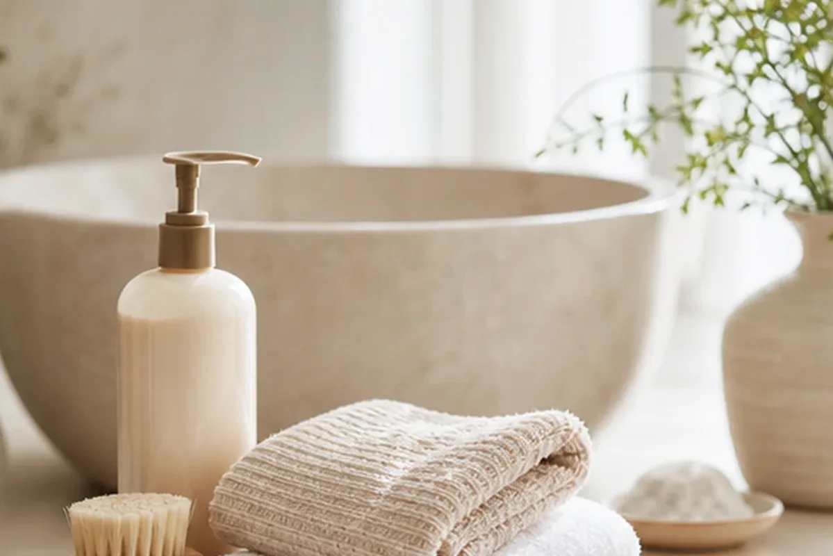 Hochwertige Beauty-Inszenierung zu Auswahlkriterien für Kopfhautserum für trockenes Haar