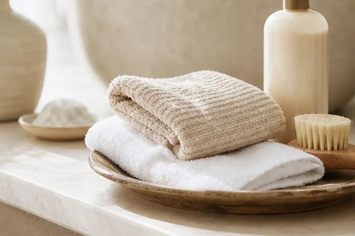Redaktionelle Detailaufnahme zur Orientierung bei Selbstbräuner bei Keratosis pilaris