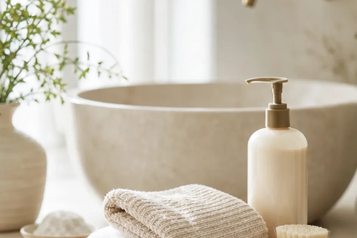 Hochwertige Beauty-Inszenierung zu Auswahlkriterien für Gesichtsreinigung für Mischhaut