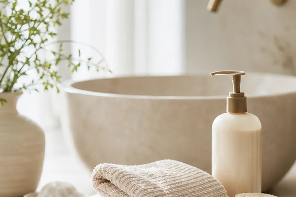 Hochwertige Beauty-Inszenierung zu Auswahlkriterien für Haarmaske für trockenes Haar