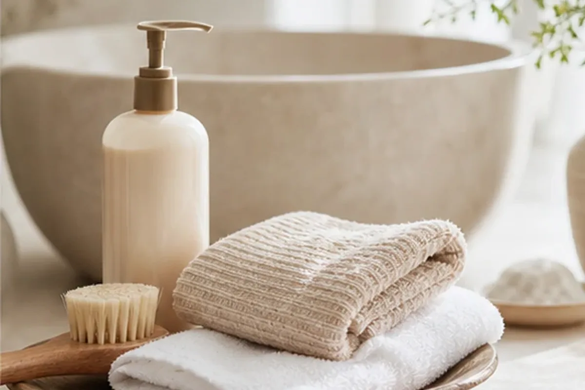 Hochwertige Beauty-Inszenierung zu Auswahlkriterien für Kopfhautpflege für trockene Haut