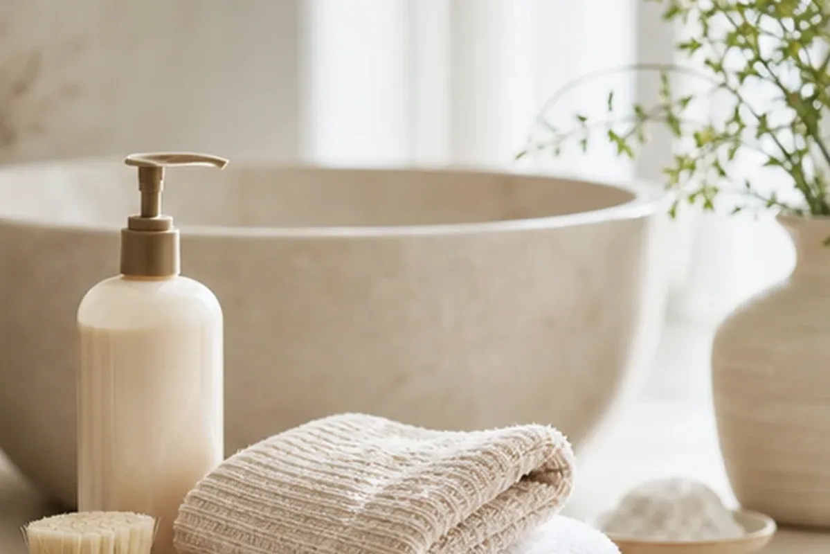 Hochwertige Beauty-Inszenierung zu Auswahlkriterien für Lockencreme für trockenes Haar