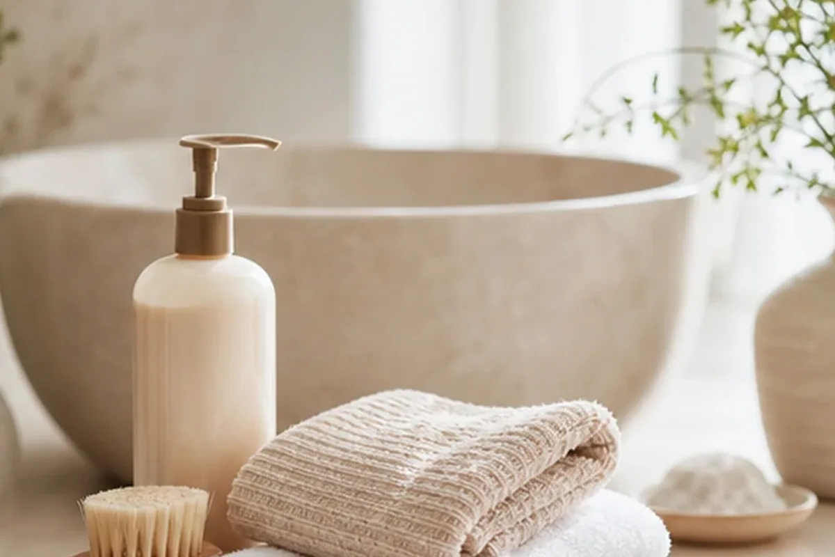 Hochwertige Beauty-Inszenierung zu Auswahlkriterien für Hyaluron-Serum bei Pigmentflecken