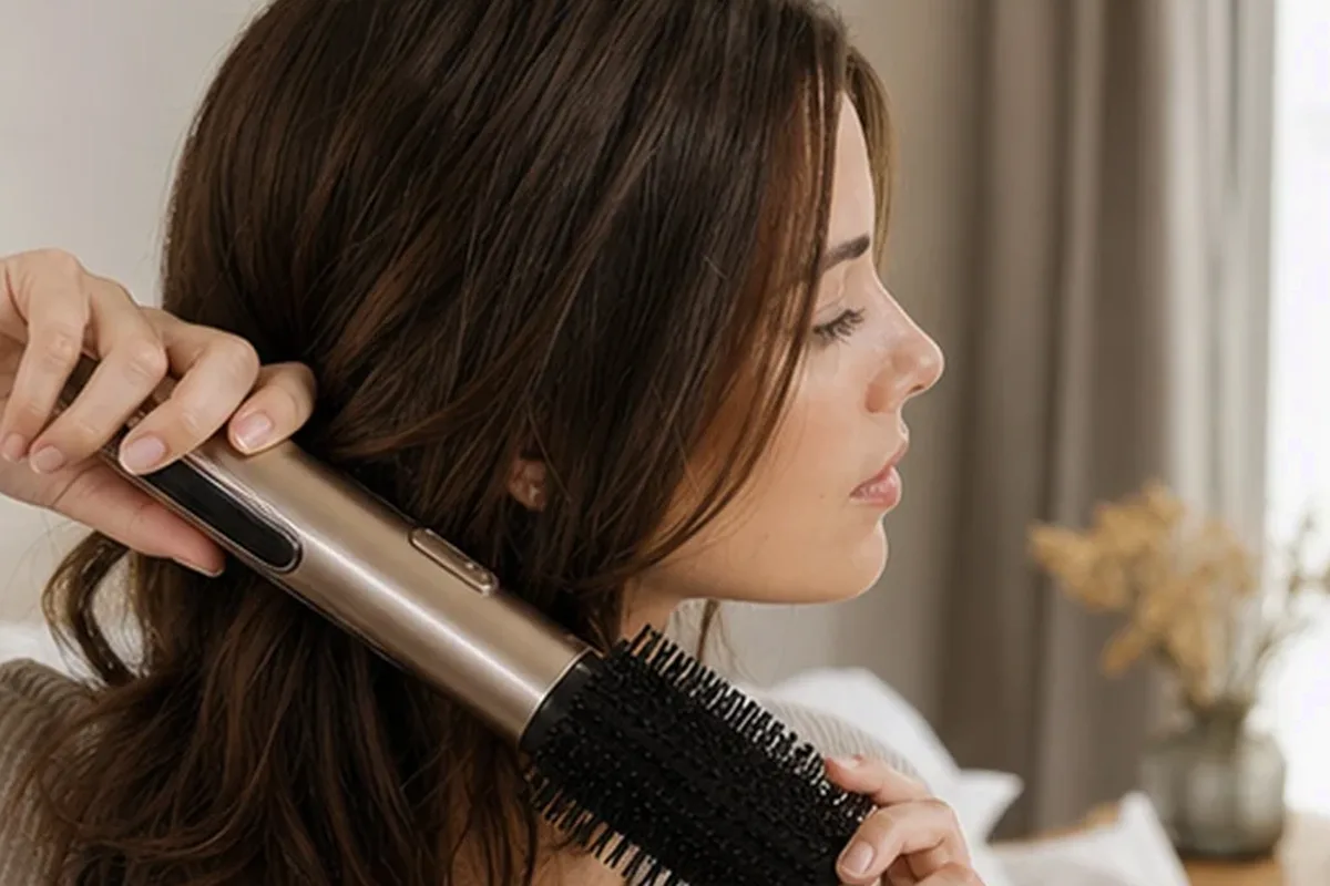 Redaktionelle Detailaufnahme zur Orientierung bei Volumenspray für empfindliche Kopfhaut