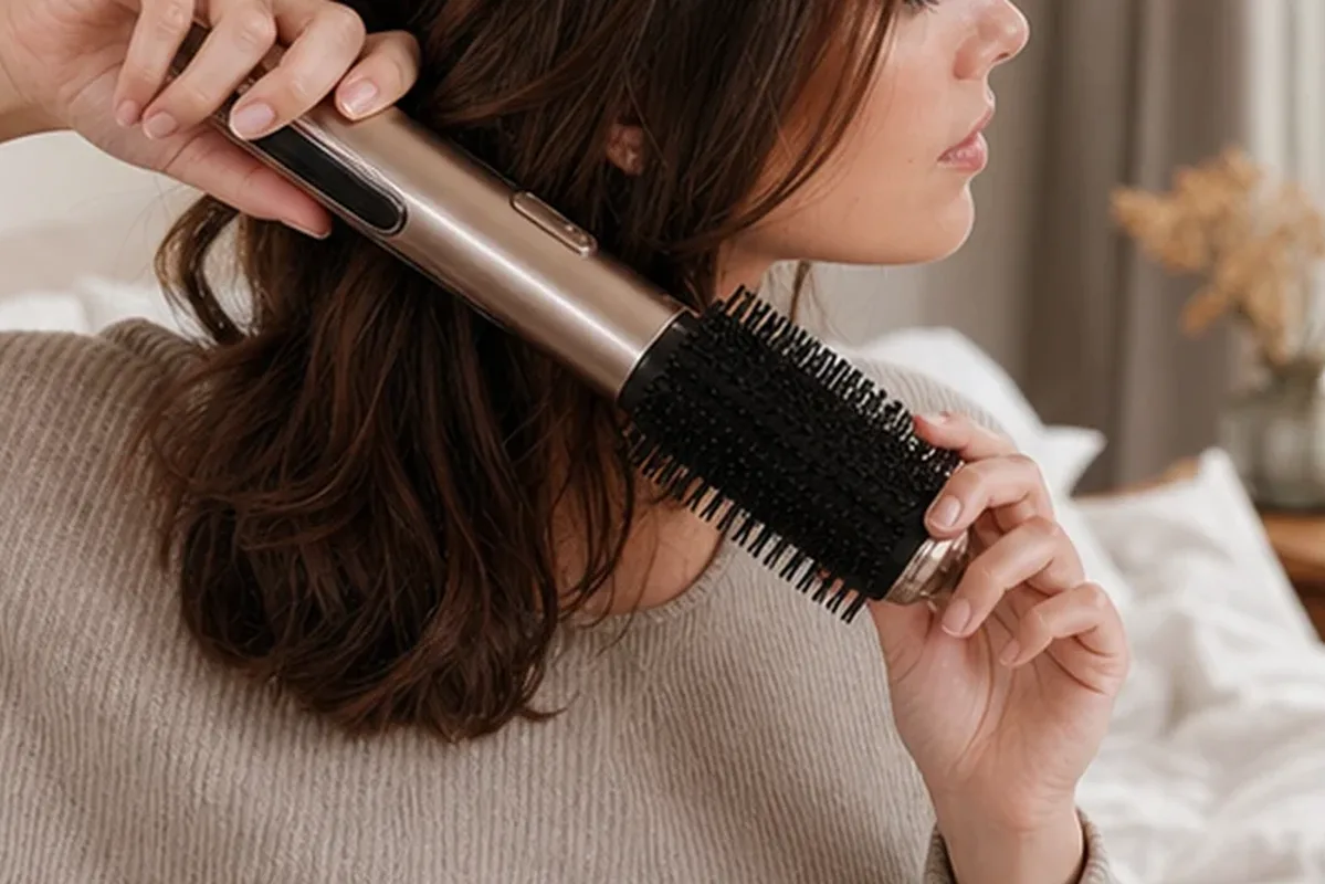 Authentische Beauty-Routine passend zum Thema Silbershampoo für strapaziertes Haar