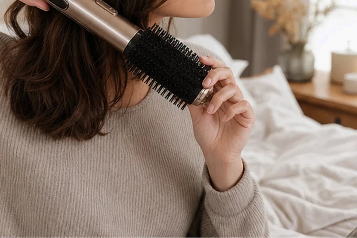 Redaktioneller Beauty-Moment zur Ausgangslage bei Warmluftbürste für Anfänger