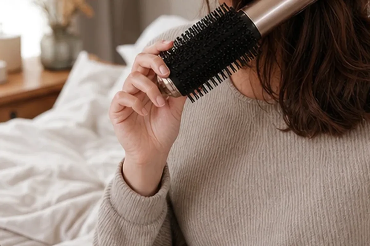 Hochwertige Beauty-Inszenierung zu Auswahlkriterien für Munddusche für Reisen