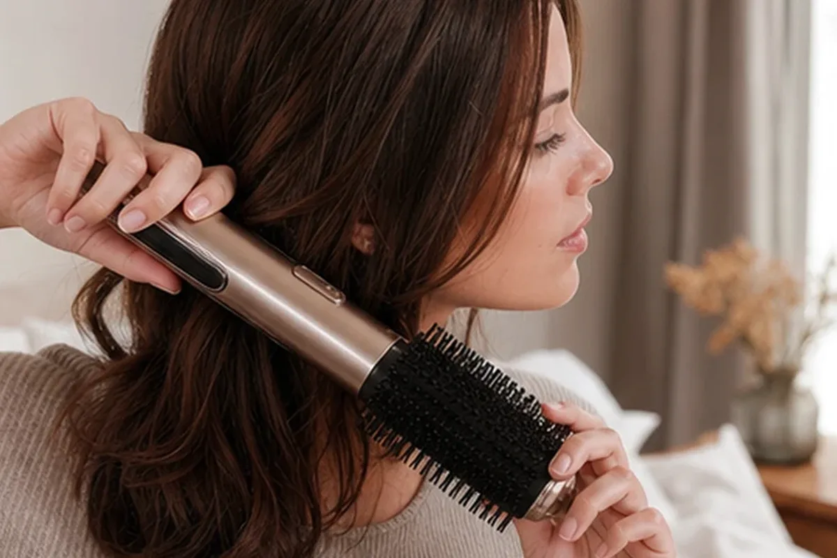 Authentische Beauty-Routine passend zum Thema Lockenstab für Reisen
