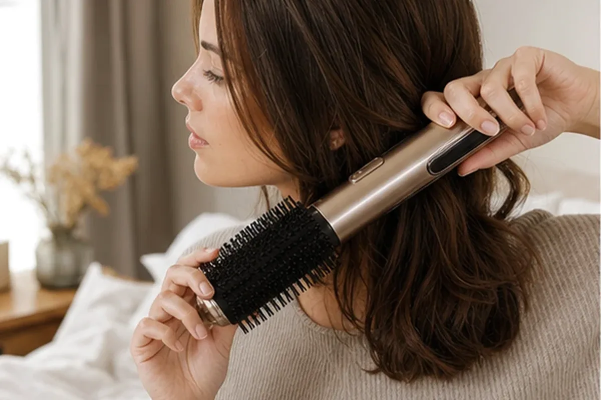 Hochwertige Beauty-Inszenierung zu Auswahlkriterien für Hitzeschutz für strapaziertes Haar