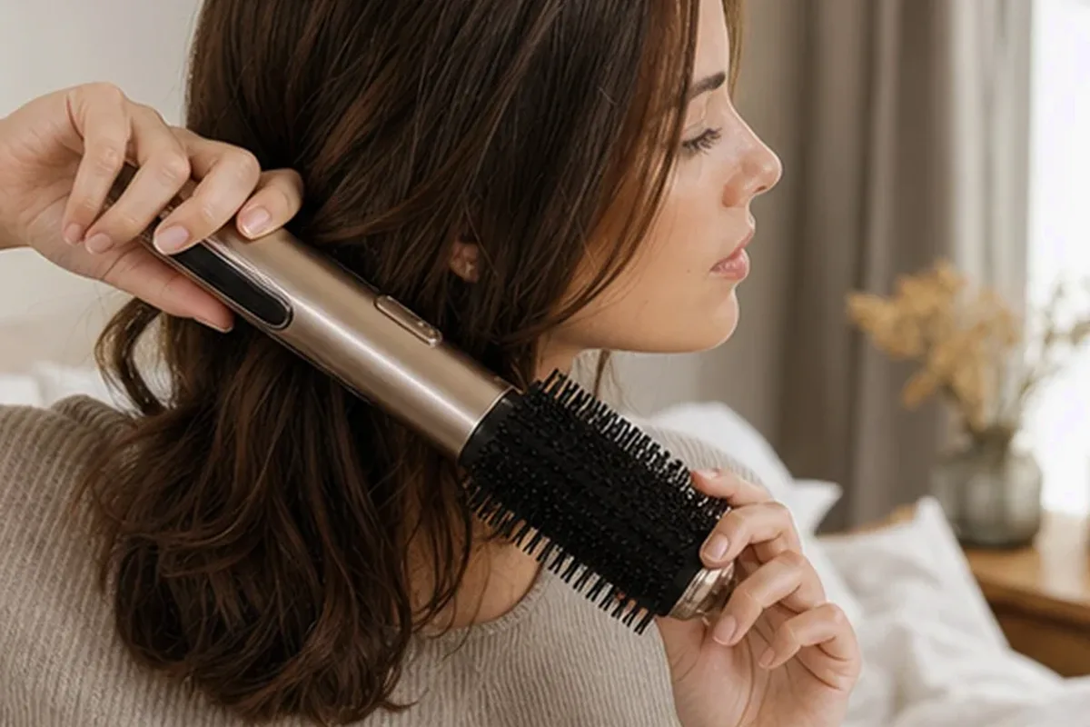 Emotionaler und authentischer Anwendungsmoment rund um Munddusche bei kleinem Budget